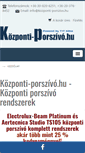 Mobile Screenshot of kozponti-porszivo.hu