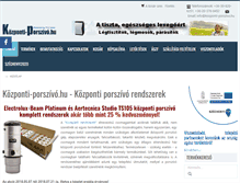Tablet Screenshot of kozponti-porszivo.hu